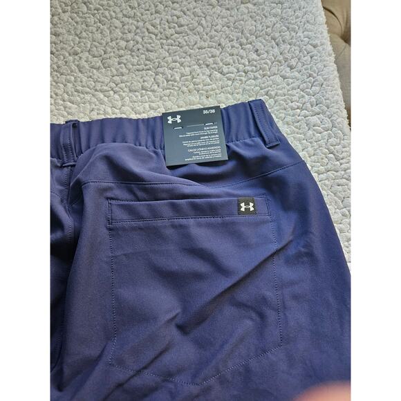 Under Armour Mens Drive 5 Pocket Golf Pants in Navy 35x38 - Picture 4 of 4